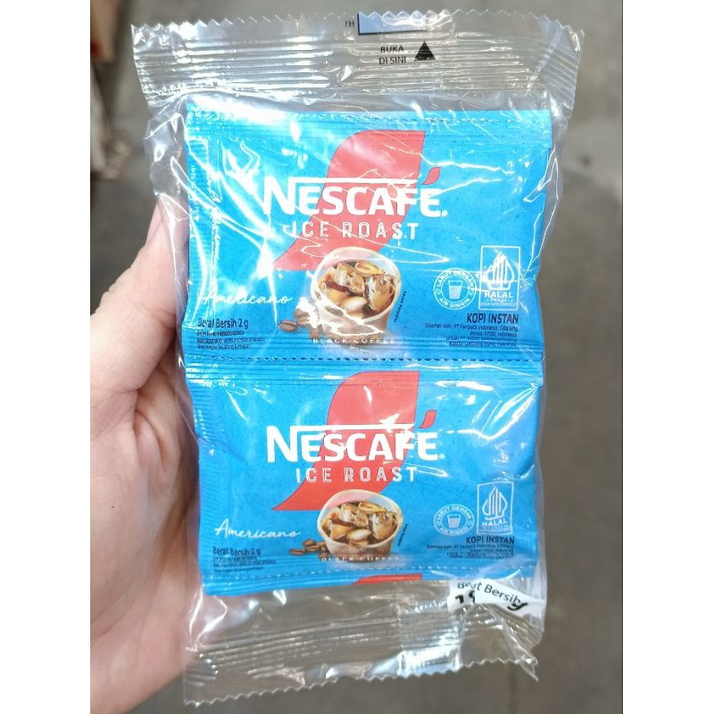 

Nescafe ice roast americano 10x2gr kopi instant nescafe biru sachet