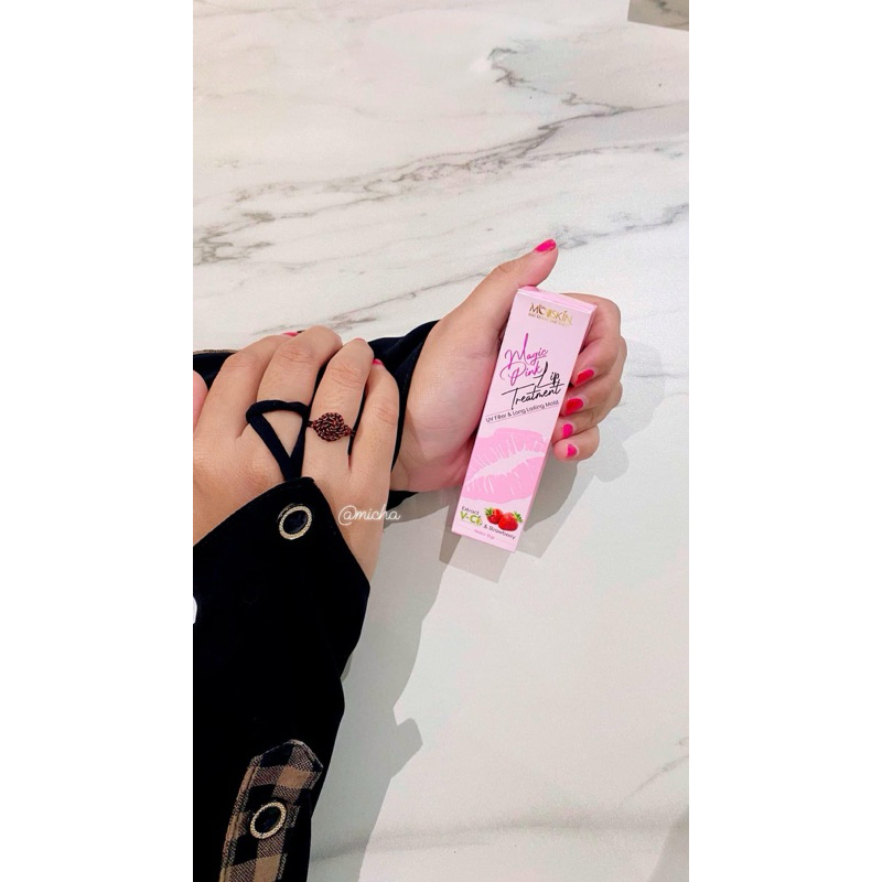 MORASKIN MAGIC PINK LIP TREATMENT / PELEMBAB BIBIR /LIP SERUM MORASKIN