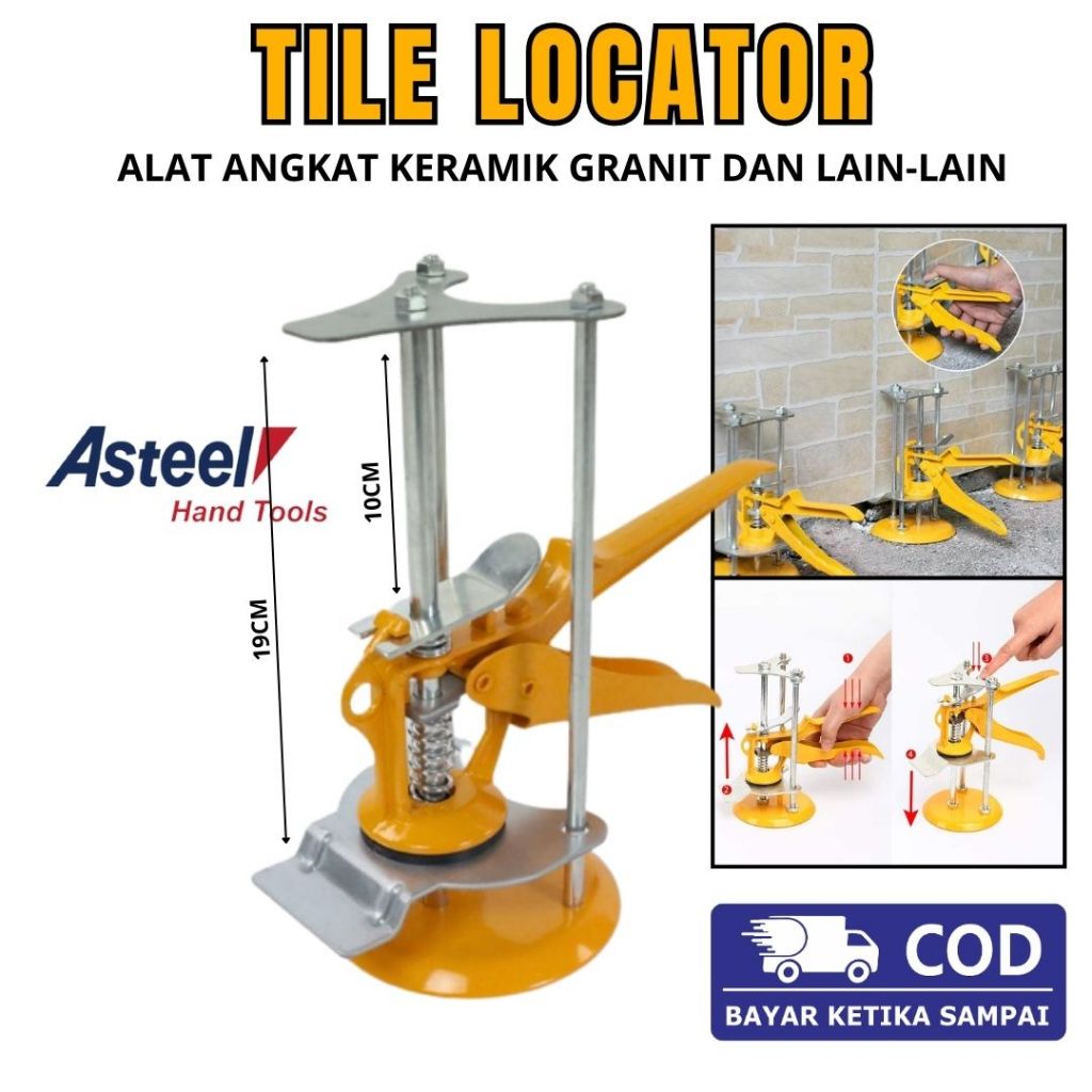Alat bantu pasang keramik dinding - tile locator wall stainless - Alat Perata Keramik - Nat Keramik