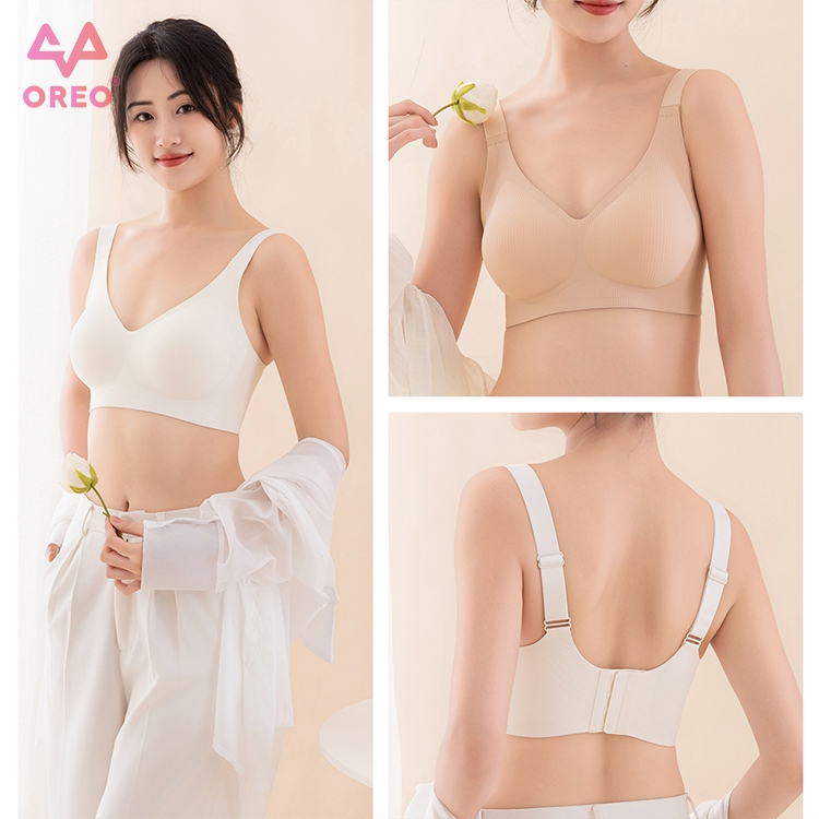 OREO [3PCS] -2398- Bra BH Wanita Seamless | Busa Tipis Cup | Tanpa Kawat