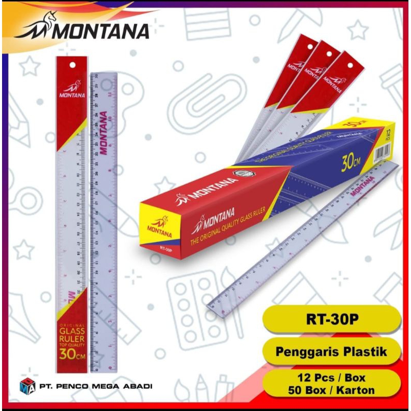 

1 pcs PENGGARIS 30 CM MONTANA