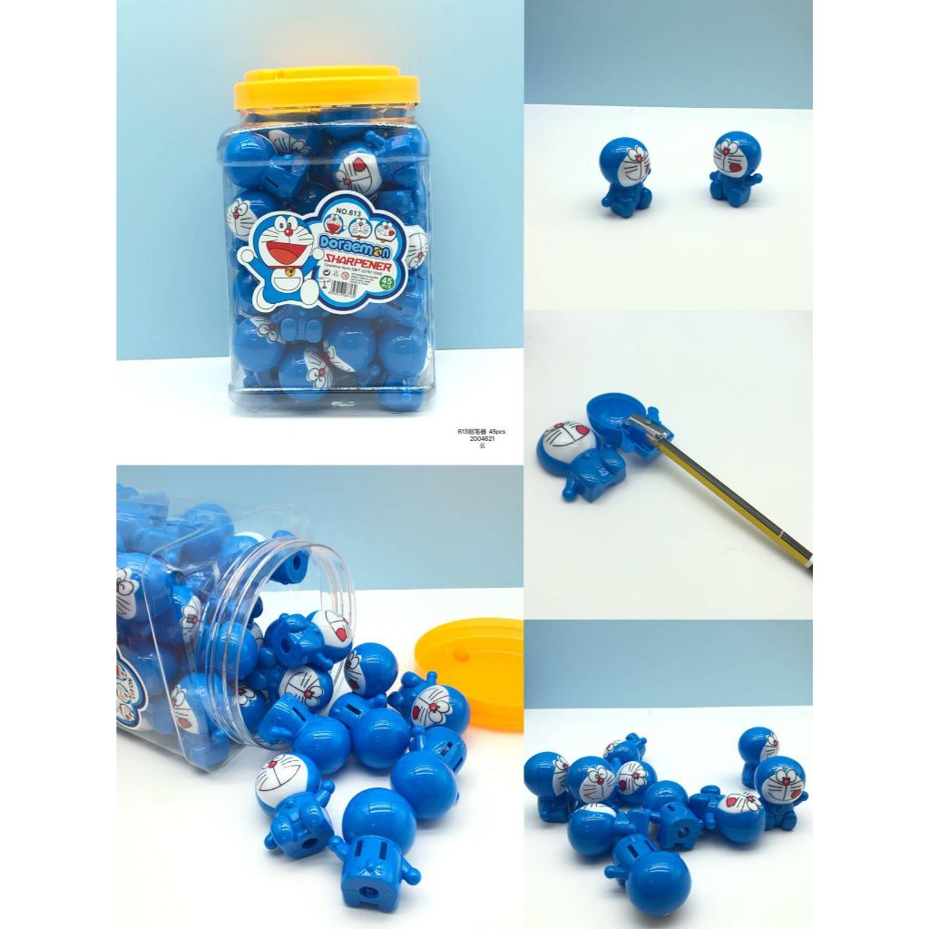 

Serutan Rautan Pencil sharpener bentuk karakter Doraemon Hello Kitty (harga 1 pc)