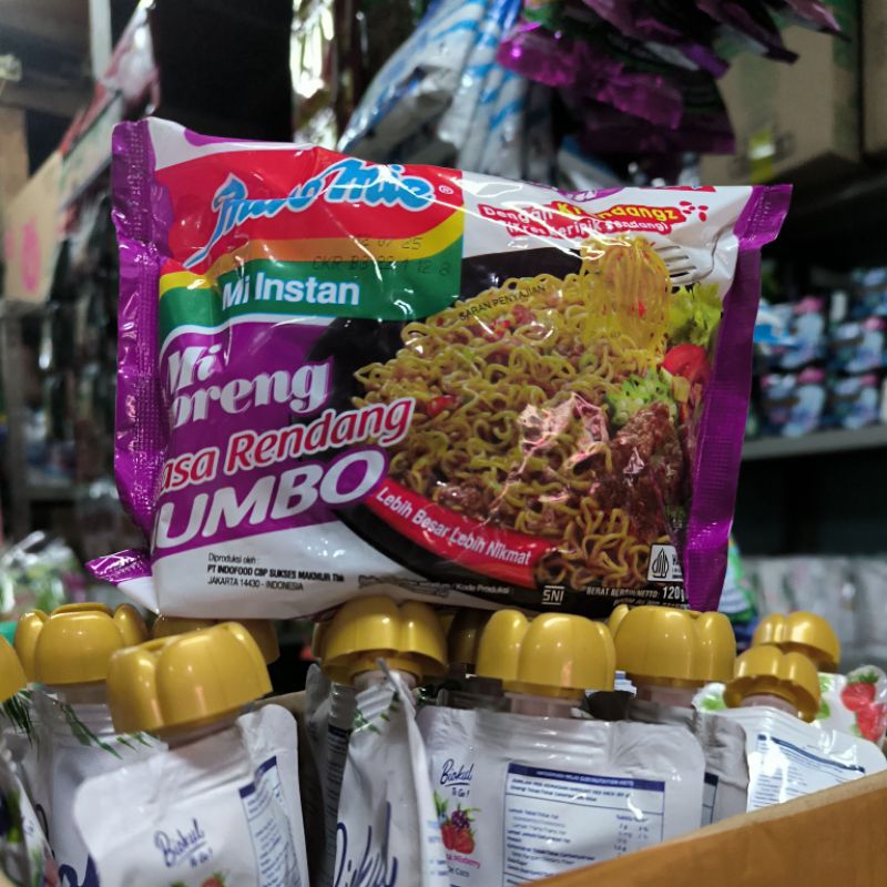 

Indomie Mie Instant Mie Goreng Rasa Rendang Jumbo 120 Gram