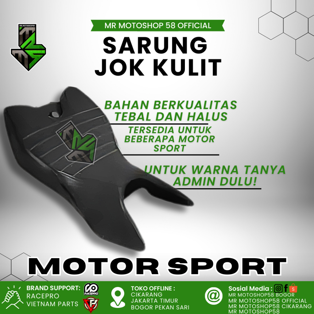SARUNG JOK KULIT CBR 250RR R15 V3 V4 CBR 150R JOK R15 SARUNG KULIT R15 SARUNG JOK KULIT MOTOR SPORT