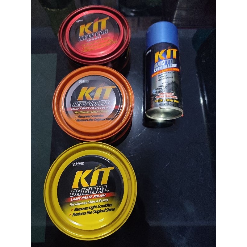 Kit new car paste wax, Kit heavy duty paste polish, Kit original light paste polish, Kit motor chain