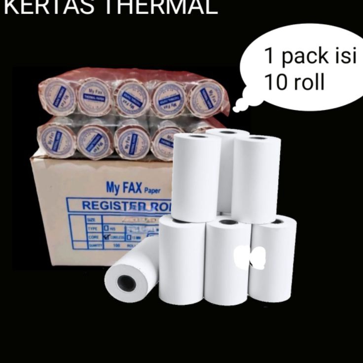 

Model Baru Kertas Thermal Edc 58x4mm Paket 2 Roll L53