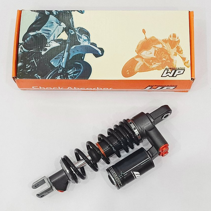 SHOCKBREAKER BELAKANG TABUNG ATAS WP SUSPENSION 310MM MIO 02 HITAM ORIGINAL