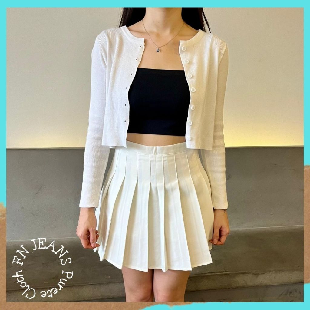 Rok Lipit Pendek Bahan Premium Fashion Japanese Rok Mini Wanita  Import FNR 31