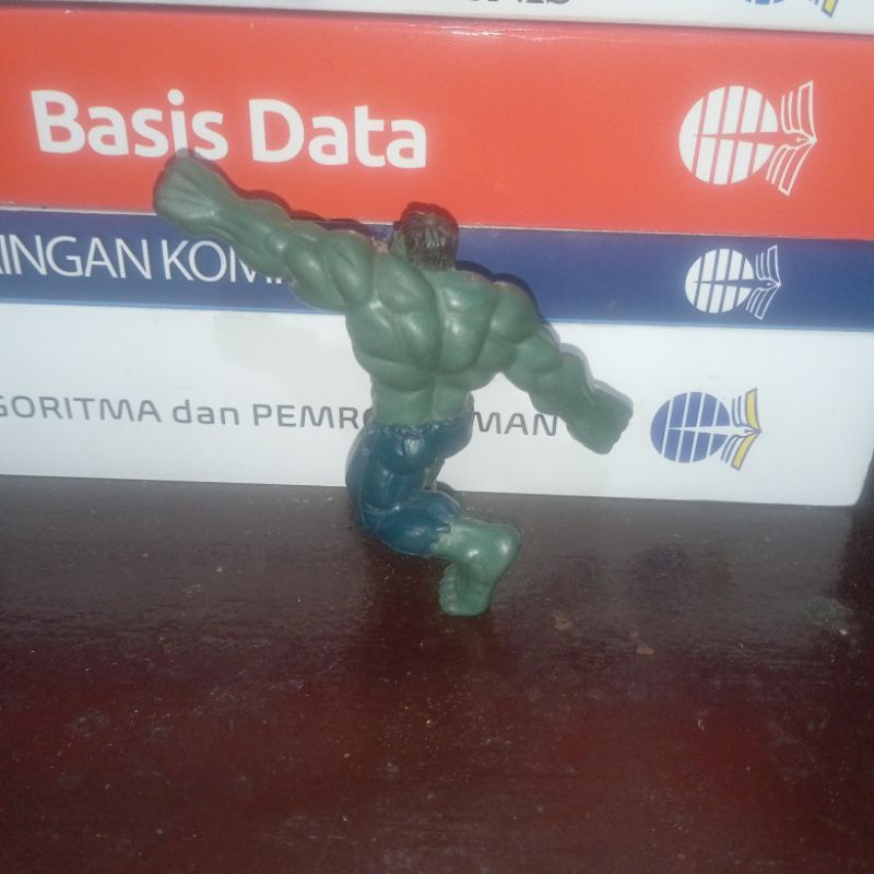 mini figure incredible Hulk karet jadul