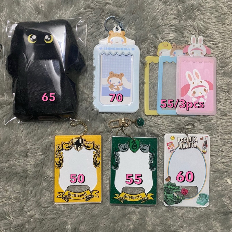 

[READY] Card holder cahol sanrio jjongmi bibimcat 4llias cinnamoroll melody pochacco hufflepuff slytherin