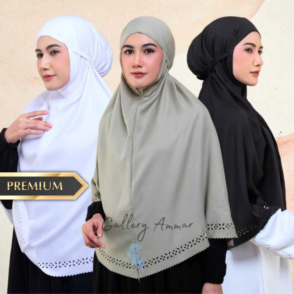 Bergo Hijab Instan Premuim Series Shakilla Hijab Kerudung Bergo Haji Umroh Bahan Katun Premium Insta