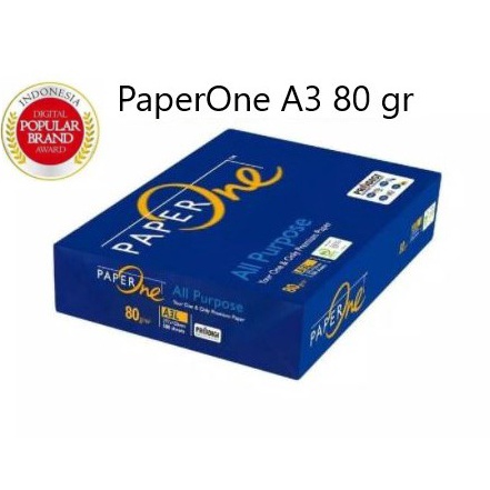 

Ready PAPERONE A3 8 GR GrabGojek Kertas Fotocopy Print HVS A3 8 gr PaperOne T95