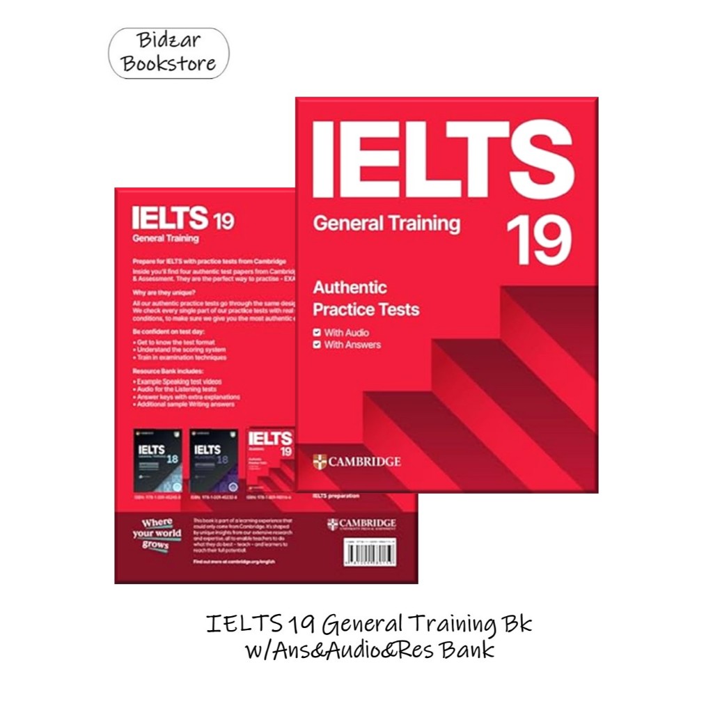 Cambridge IELTS 19 General Training Bk w/Ans&Audio&Res Bank | Buku Persiapan Ujian IELTS