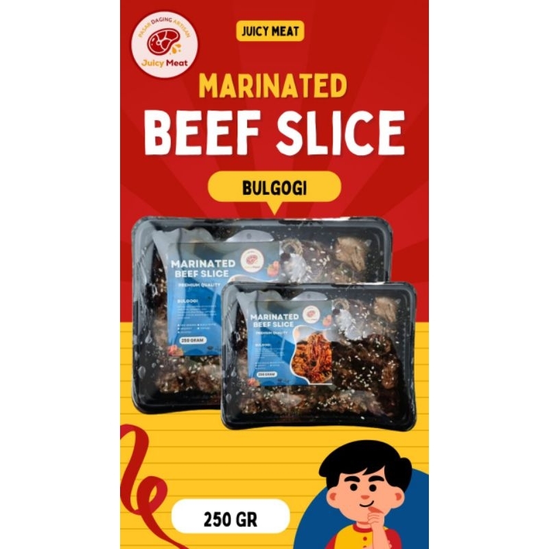 

[ goldenfrozen ] Beef Slice Marinated / Daging Sapi Marinasi 250gr