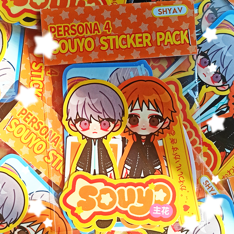

[persona 4] souyo die cut sticker pack by shyav