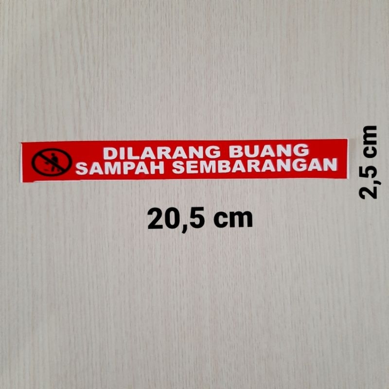 

STIKER GRAFTAC DILARANG BUANG SAMPAH SEMBARANGAN UKURAN KECIL