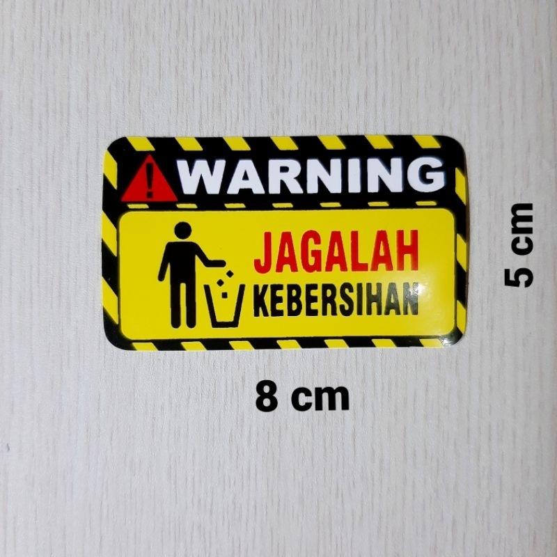

STIKER GRAFTAC JAGALAH KEBERSIHAN UKURAN KECIL