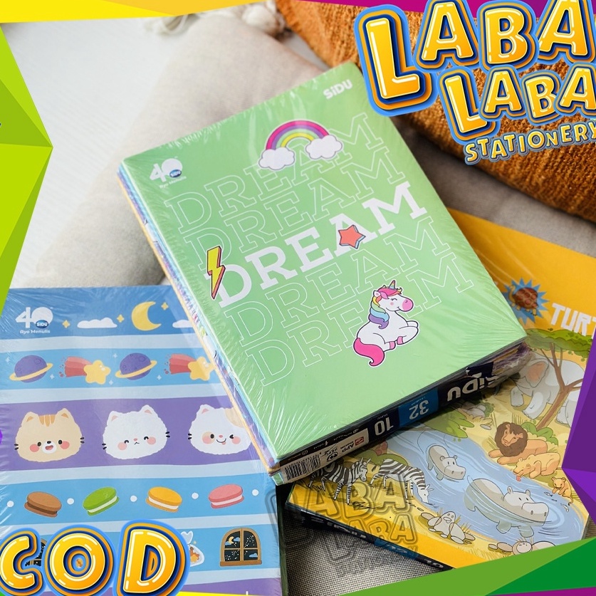 

yfReady Stock LabaLabaStationery Buku Tulis SIDU 32 Lembar 1 Buku H69