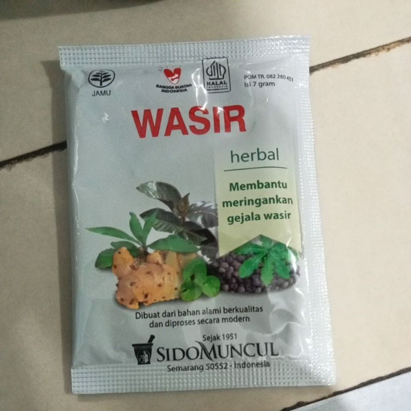 

Wasir Sidomuncul 1pack isi 10bungkus