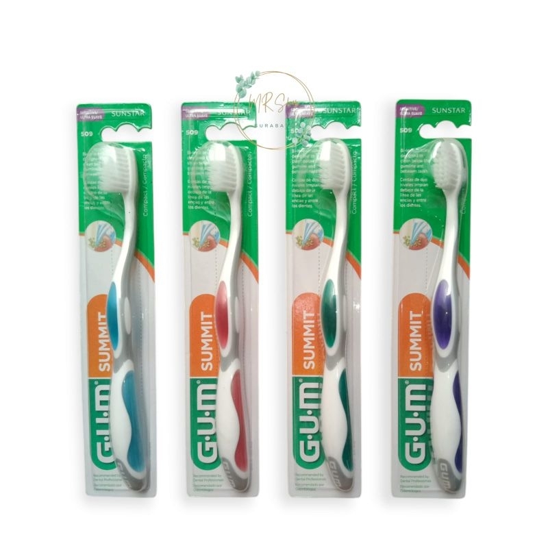 GUM SUMMIT SENSITIVE Toothbrush Sikat Gigi Gum Summit Untuk Gigi Gusi Sensitive