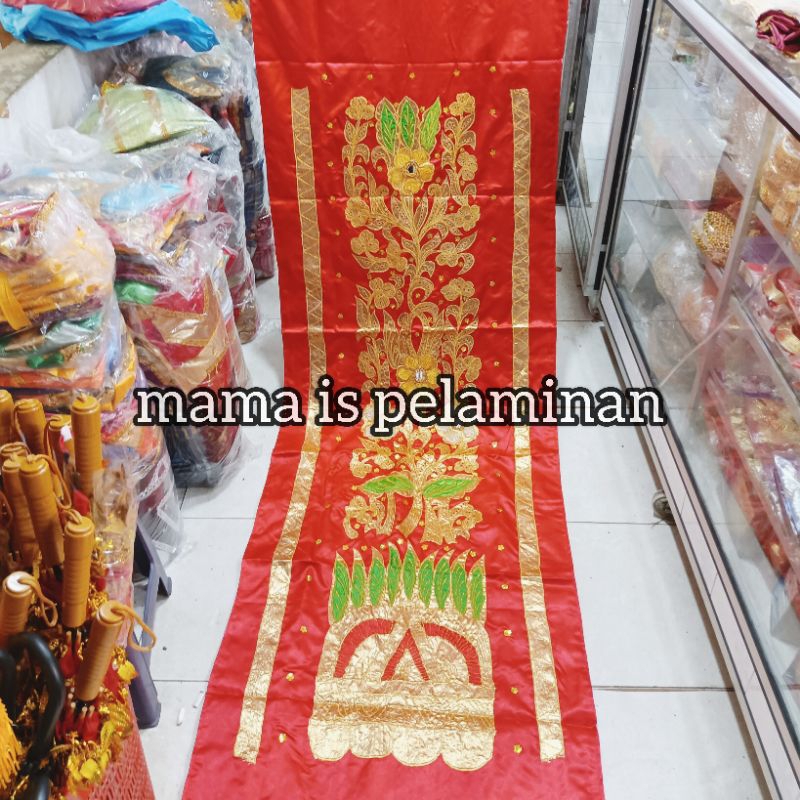 lansia pelaminan/kain kamar blakang korsi pelaminan