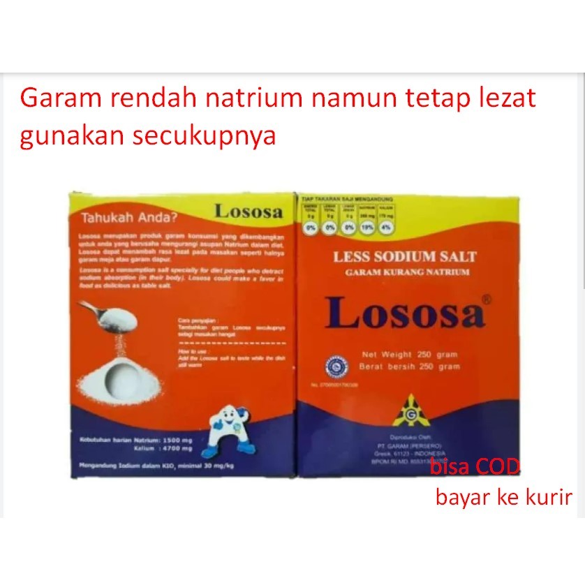 

Garam rendah natrium namun tetap lezat gunakan secukupnya garam lososa