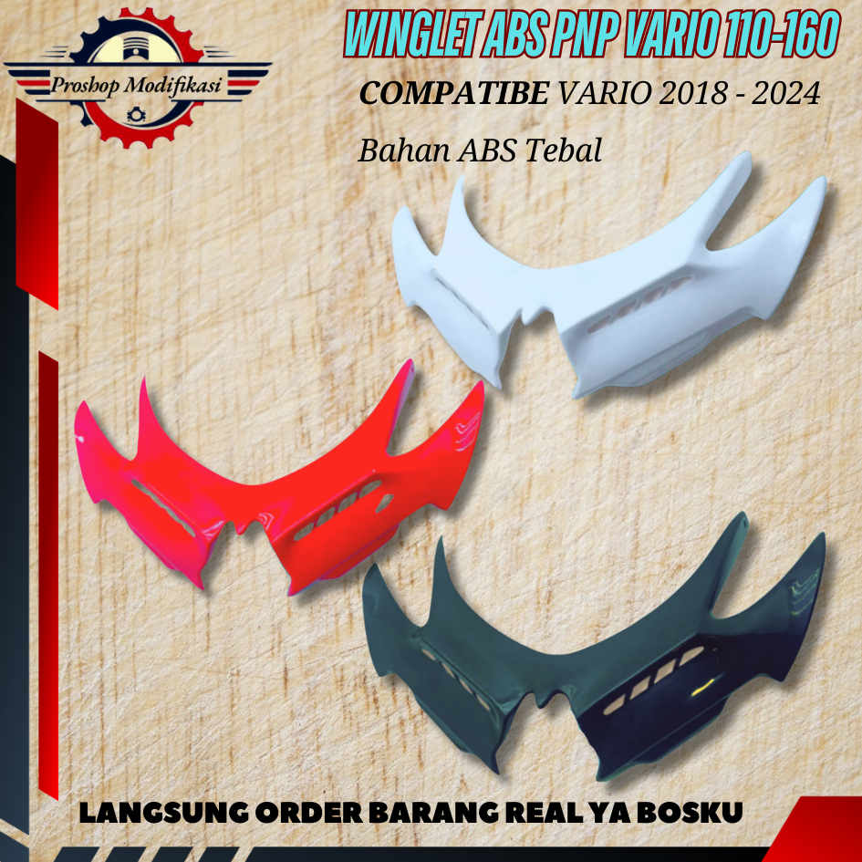 WINGLET VARIO Winglet Depan Vario ABS WINGLET VARIO 125/150 WINGLET VARIO PLASTIK WINGLETVARIO 125 W