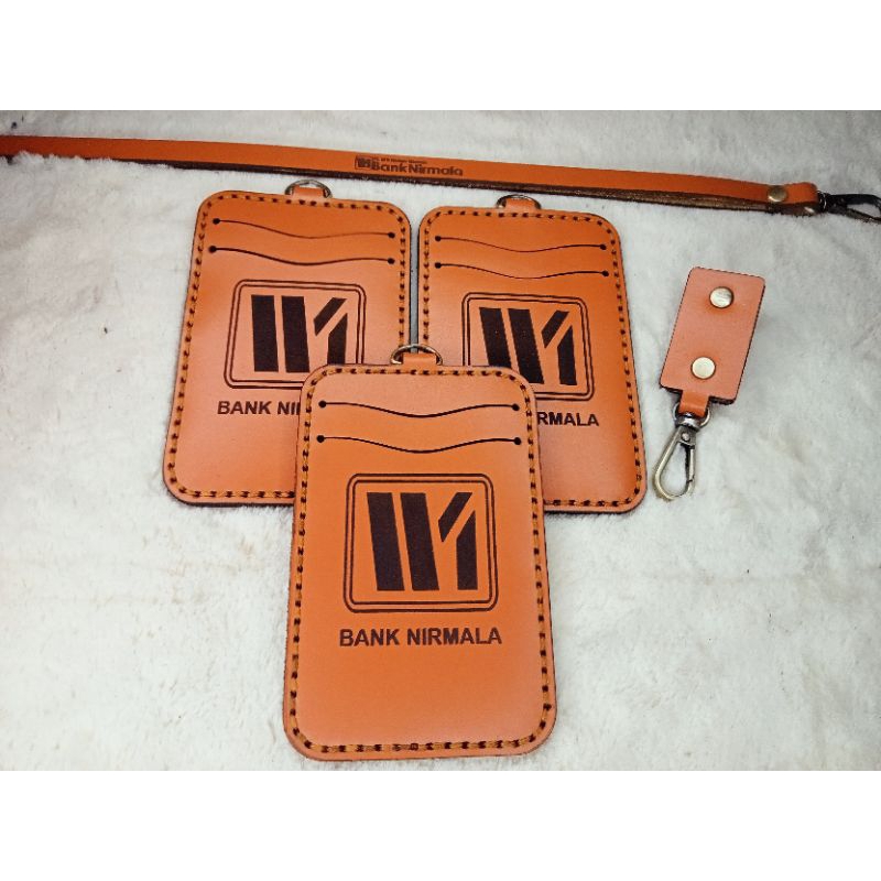 NAMETAG KULIT BANK NIRMALA/BNI/BC/BRI/MANDIRI