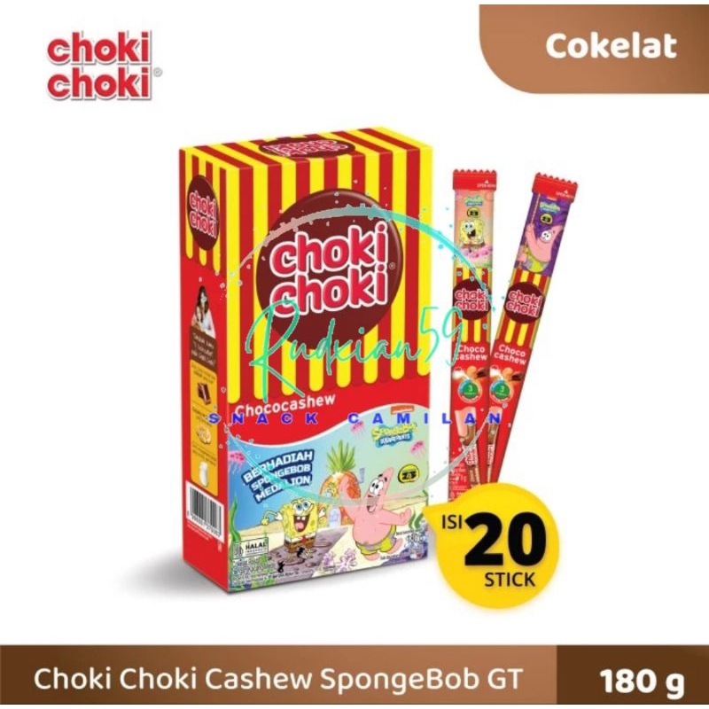 

Choki Choki stik coklat box isi 20 pcs