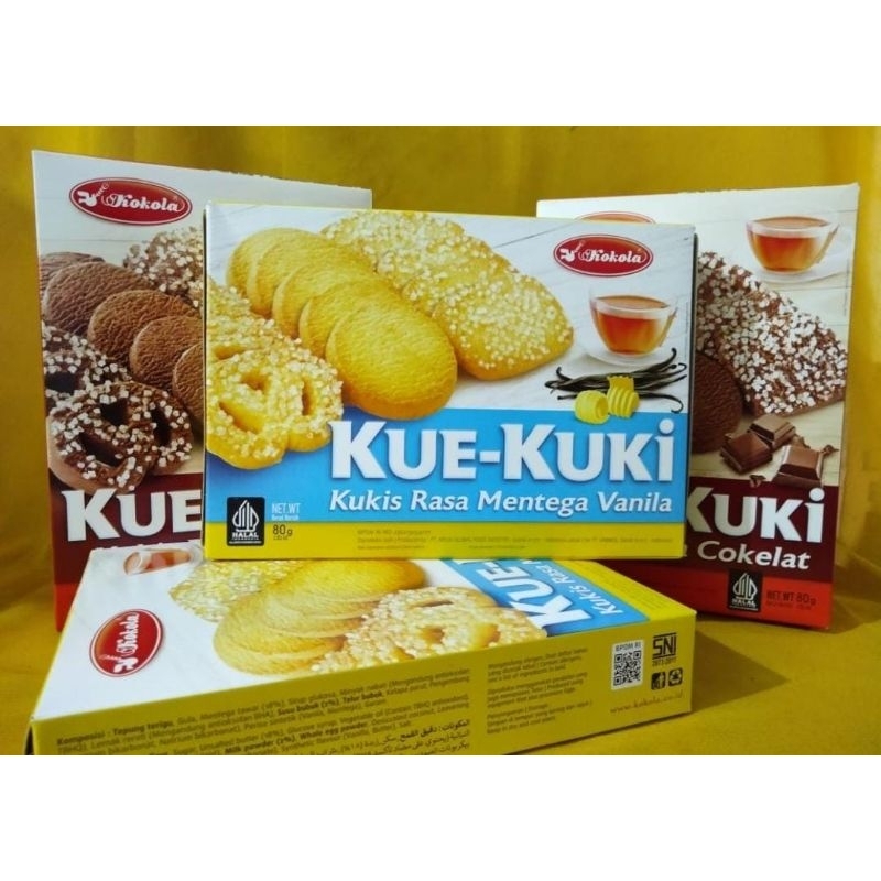 

Kue Kuki Butter Cookies Kukis Mentega 80gr ( 1 Box )