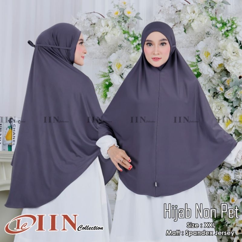 Bergo Jersey tali belakang size XXL / hijab syar'i menutup dada, adem dan nyaman seharian