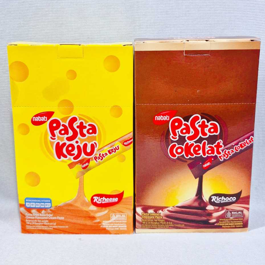 

Nabati Pasta Keju / Cokelat (1 Box isi 30 Pcs)