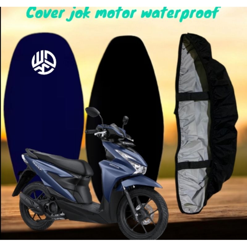 cover jok motor sarung jok motor Honda Beat deluxe Anti cakar kucing waterproof 100%