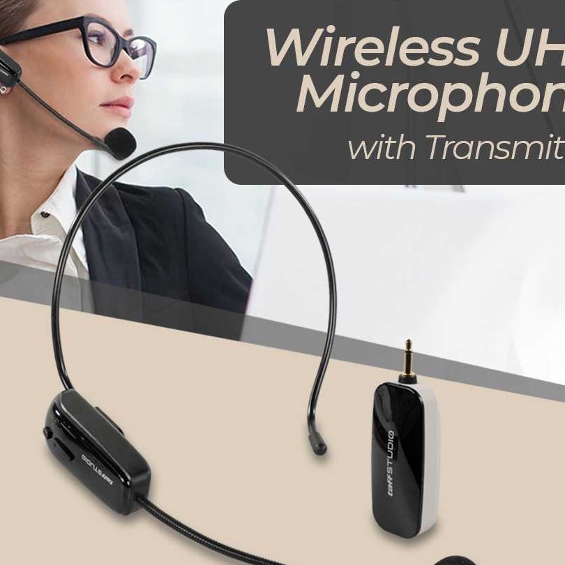 KP8 Mic Wireless Taffstudio UHF  HXW2 Bando Dan Klip On