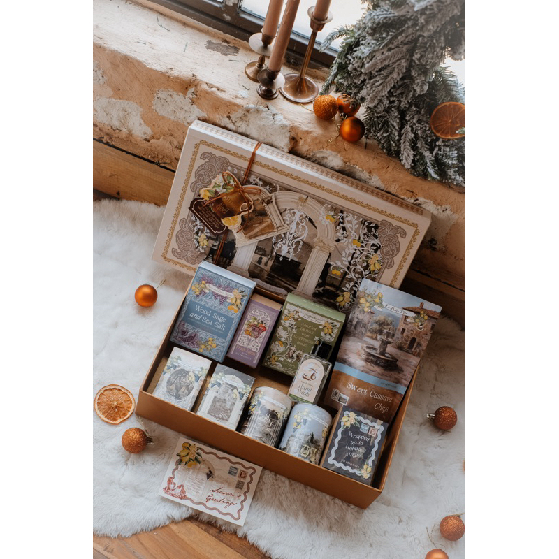 

TUSCANY - (READY STOCK) Christmas hampers GIFTBYDAISEY LITTLE DAISEY / parcel natal / hampers natal 2024 / kue kering