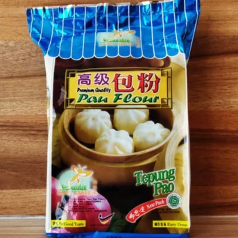 

tepung pao happy grass / tepung bakpao/ pau flour 1,3kg