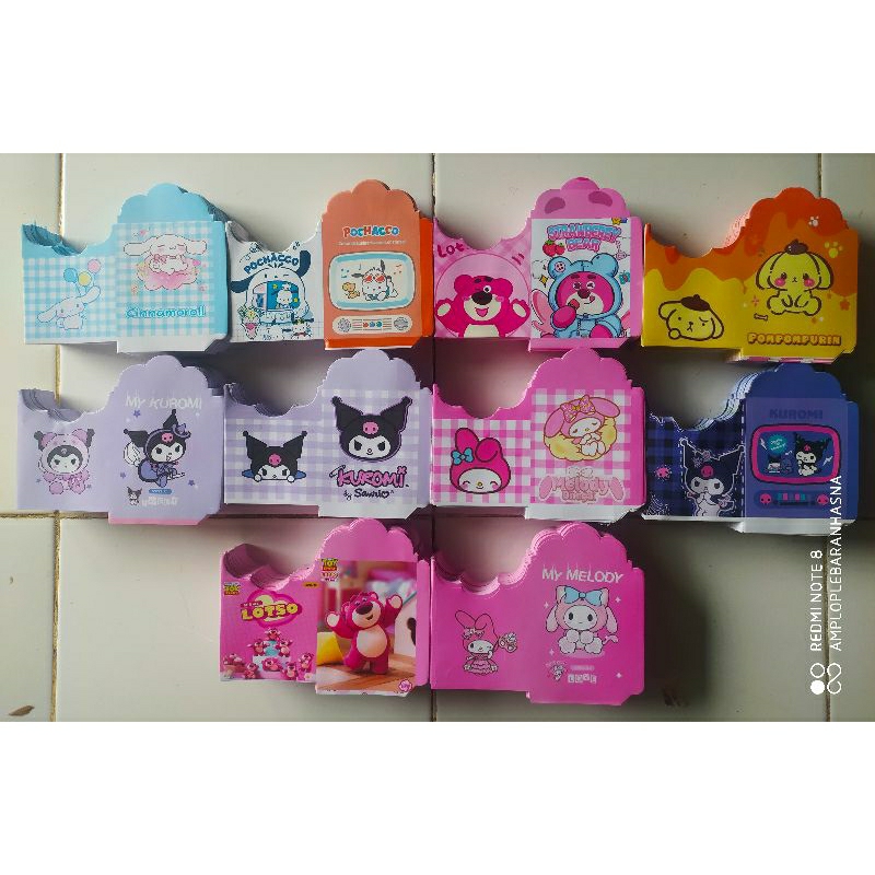 

Amplop Medium (uang lipat 2) series Sanrio per 100 lembar [bisa pilih motif dan free plastik]