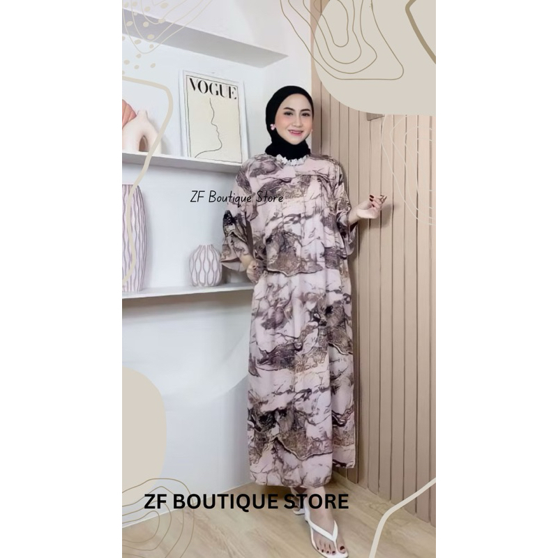 DASTER RAYON GAMIS LENGAN PANJANG 3/4 BUSUI RESLETING DEPAN TANGAN PANJANG WANITA JUMBO REMAJA DEWAS
