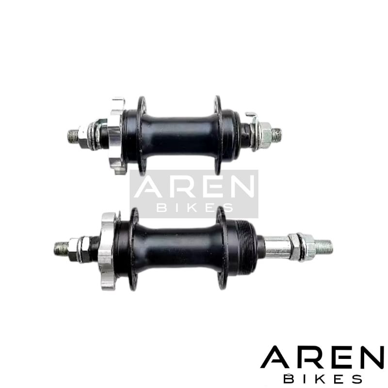 HUB FREEHUB LUBANG 36 HITAM CAKRAM DISC BRAKE NAP DEPAN BELAKANG SEPEDA MTB SELI LIPAT MINION FEDERA