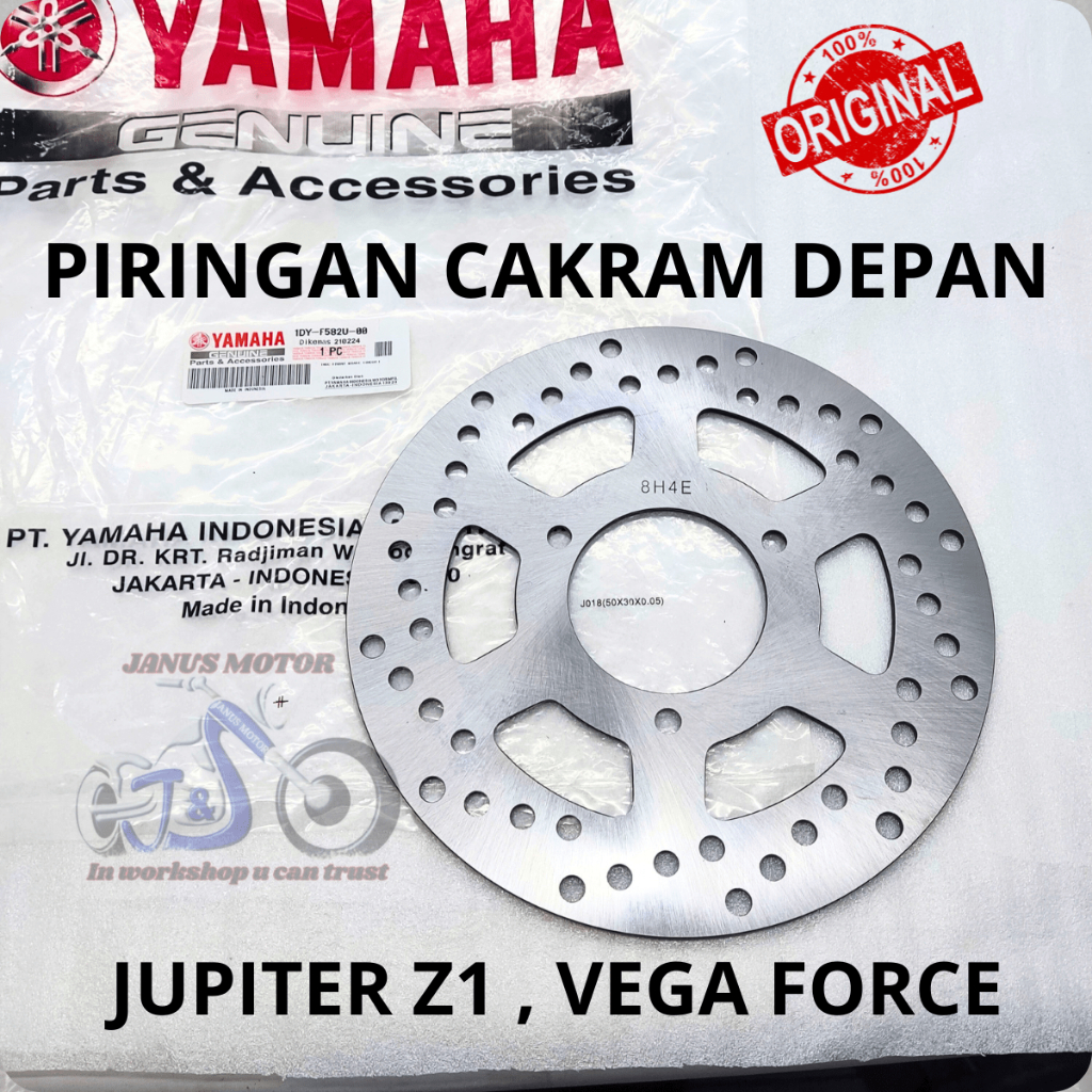 Piringan cakram depan Jupiter Z1 Vega Force FI Injeksi Original Yamaha ori asli YGP Lubang baut 3 di