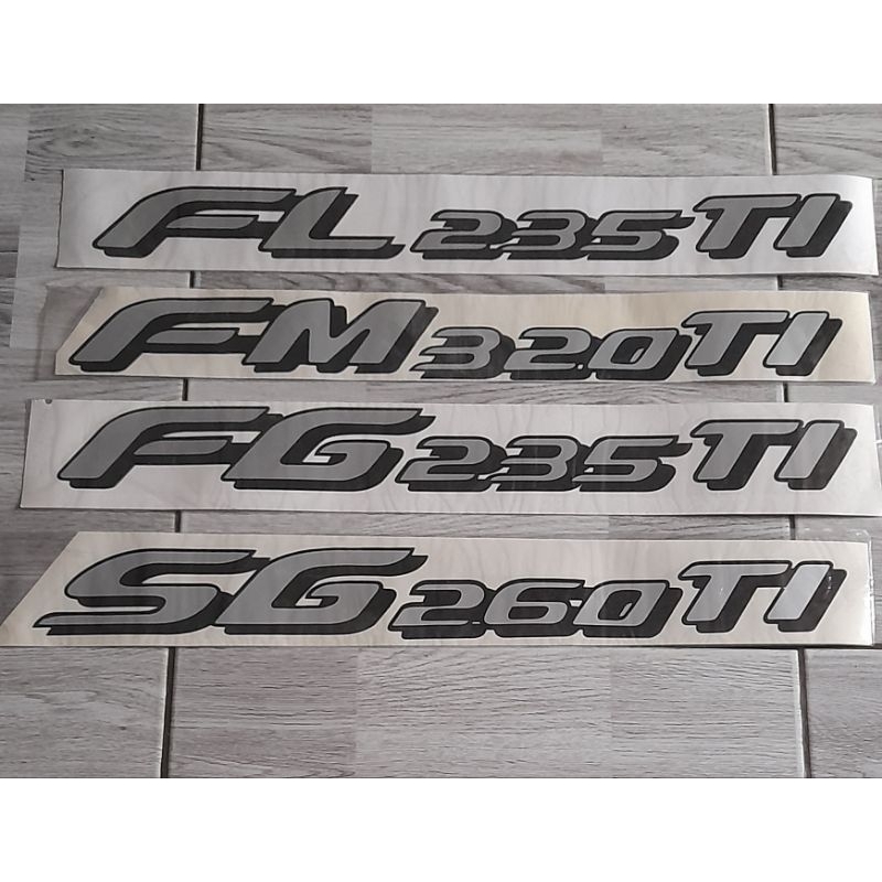 Stiker sticker HINO FM 260 TI dan FM 320 TI / Stiker Hino
