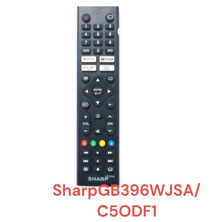 REMOT SMART TV SHARP GB396WJSA UNTUK SMART TV SHARP DENGAN TIPE REMOT GB396WJSA 