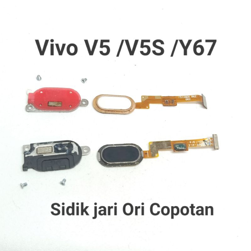 Fleksibel Flexible home button finger Print Sidik jari Vivo V5 V5s / Vivo y69 1714 Tombol home Ori C