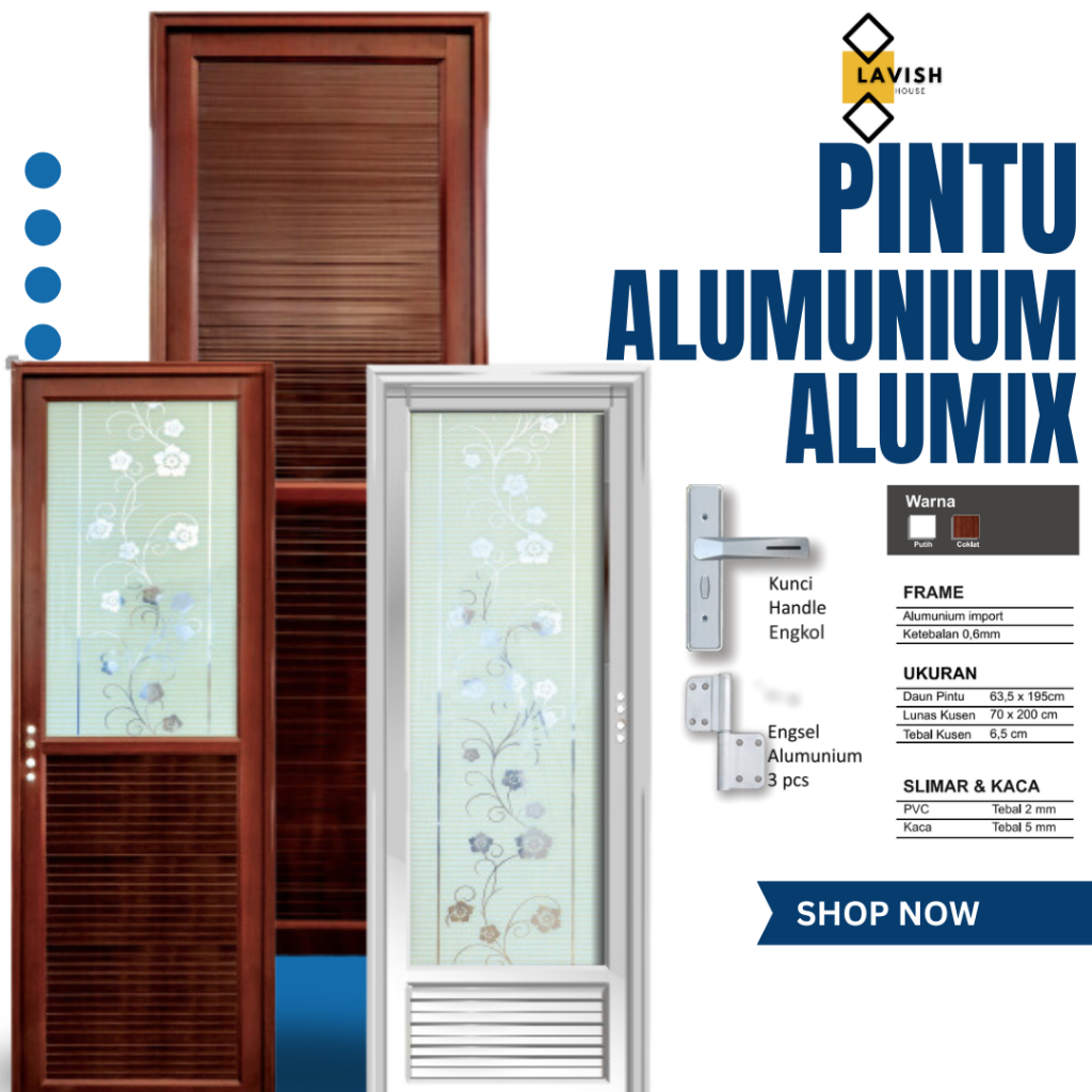 PINTU ALUMUNIUM PINTU KAMAR MANDI PINTU KAMAR TIDUR PINTU ALUMUNIUM PLATINUM PINTU ALUMUNIUM MURAH B