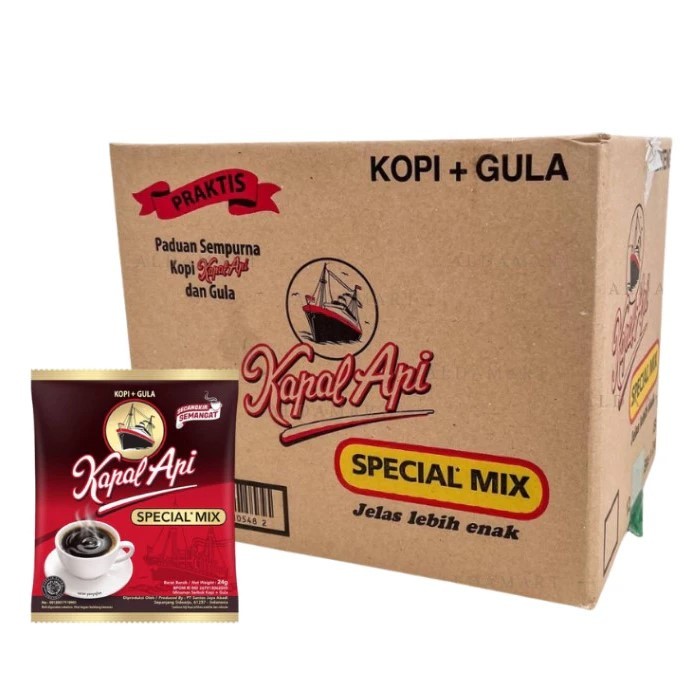 

(1Dus) KOPI KAPAL API SPECIAL MIX 1 Dus isi 12 Renceng