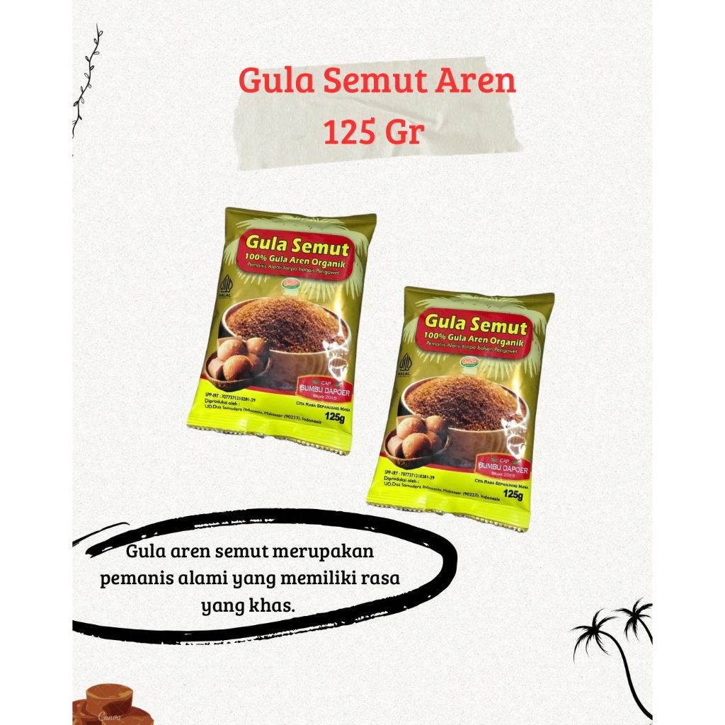 

GULA AREN SEMUT 125 GR