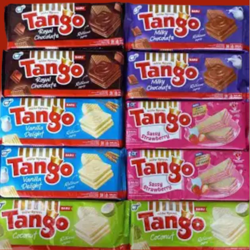 

TANGO @110 gr 1 Karton| 1 Karton Isi 24 pcs| Varian Rasa: Chocolate|Vanila|Strawberry