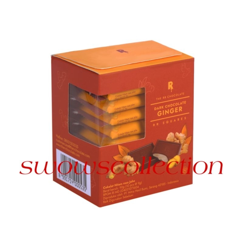 

THE RR CHOCOLATE SQUARES DARK CHOCOLATE GINGER COKLAT COKELAT HITAM JAHE