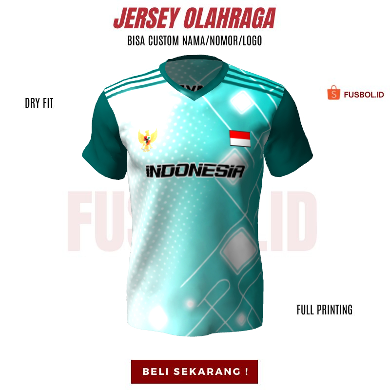 Kaos Jersey Futsal Badminton Volly ftsl423 - Kaos Jersey Bola Custom Free Desain Bebas Sesukamu