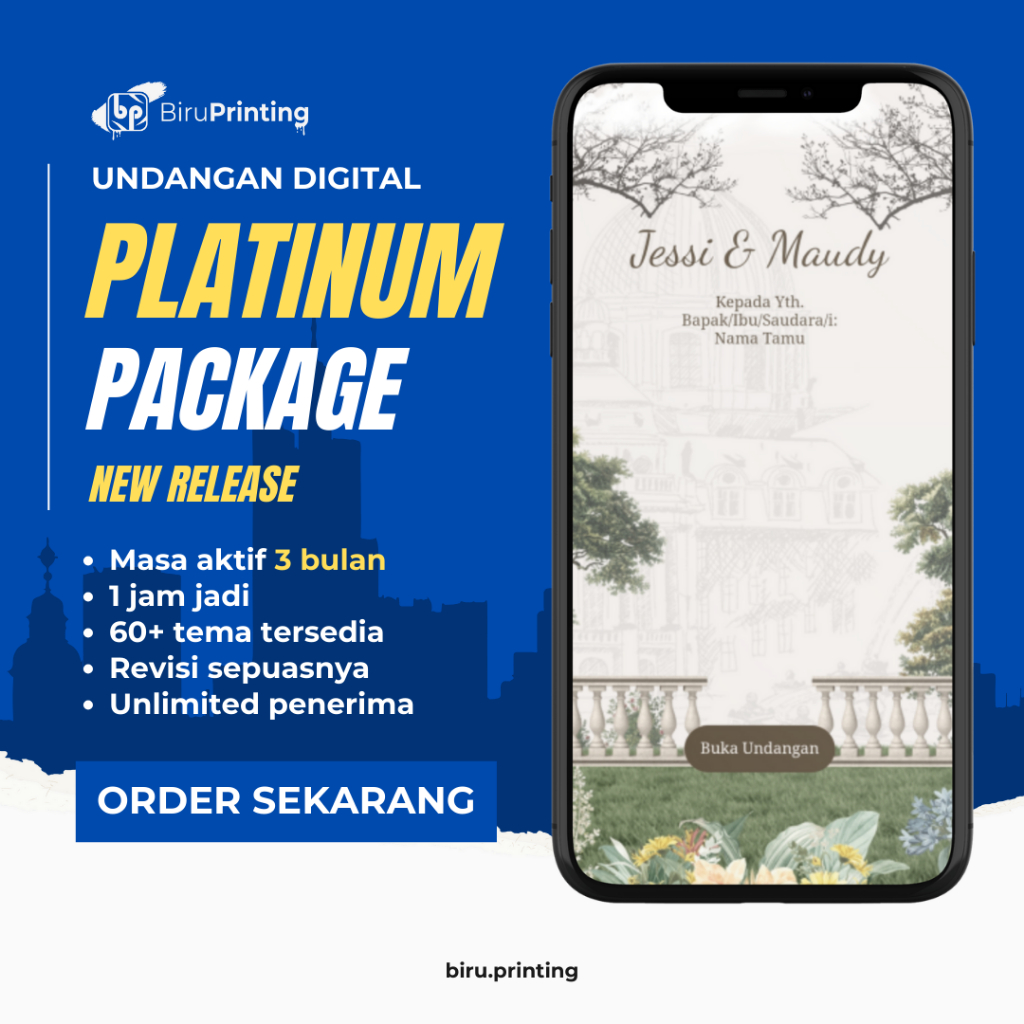 Undangan Digital Website NEW RELEASE - PLATINUM PACKAGE - Aktif 3 Bulan - Fitur Love Story